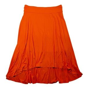 Bright Orange ANN TAYLOR HIGH LOW SKIRT size Medium